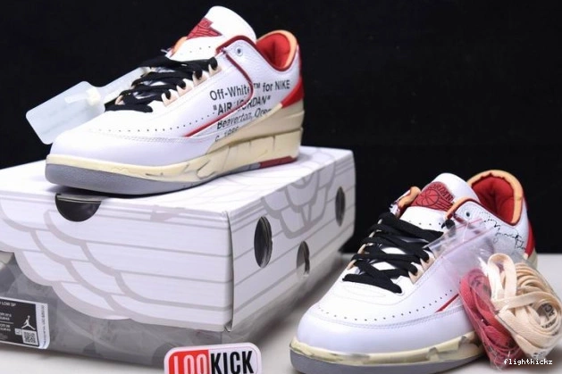 Jordan Off-White SP Red Low White 2 DJ4375-106 Retro 1110